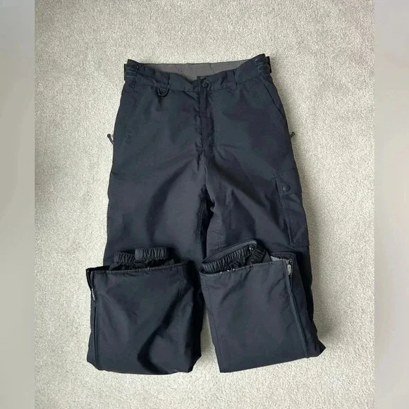 MEC Kids Snow Pants Black Size 14 | Waterproof Insulated Ski Snowboard - Picture 2 of 14